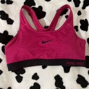 Pink Nike Pro Padded Sports Bra